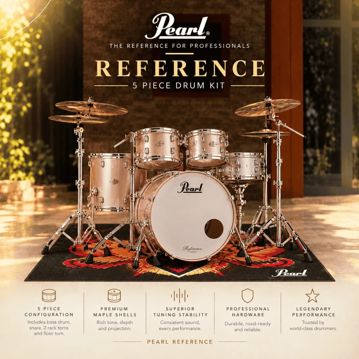 Pearl Reference 5-Piece Drum Kit